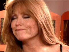 美女, 顔射, 異人種間, なめる, 裸, オマンコ, 赤毛, オッパイの