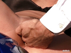 Destiny Dixon gives him a taste of her wet pussy