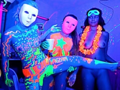 素人, デカチン, デカパイ, バック, 酔っぱらう, 淫乱熟女, パーティ, ストッキング