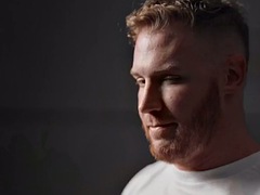 デカチン, イく瞬間, ゲイ, オナニー, 筋肉, 剃毛, 一人, タトゥー