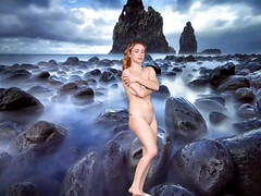美女, デカパイ, ブロンド, 巨乳な, 自然山雀, オッパイの