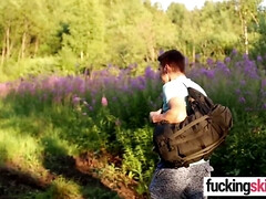 18 jaar, Enthousiasteling, Pijpbeurt, Hd, Likken, Buiten, Kut duiken, Strak