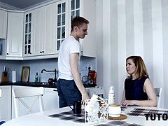 デカチン, フェラチオ, Hd, 熟年, ロシア人, フェラする, 教師, オッパイの