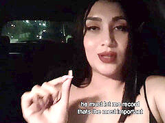 Sucer une bite, Éjaculation interne, De plein air, Public, Adolescente, Pute