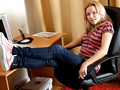 Anaal, Kont, Masturbatie, Kort haar, Mager, Alleen, Tiener, Tieten likken