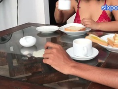 素人, アジア人, カップル, 手コキする, 自家製, ホテル, インド人, 妻