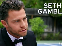 Tussi, Blasen, Schwanz, Lecken, Natürlichen titten, Im freien, Pool, Tätowierung