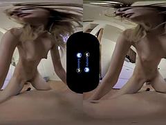 Dreidimensional, Blondine, Blasen, Hardcore, Pov