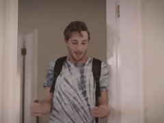 Blond, Pijpbeurt, Bruinharig, Hd, Kousen, Tiener, Trio