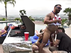 Anal, Bisexual, Mamada, Gay, Grupo, Peludo, Sexo duro, Trio