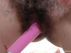 Ole Nina masturbates with her toy after ironing