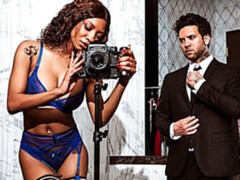 Aesthetic hottie with big boobs September Reign rides on a big dick