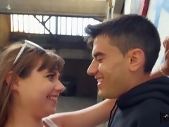 デカチン, イマラチオ, 毛深い, ラティーナ, オマンコ, フェラする, ティーン, オッパイの