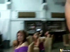 Schwarz, Blasen, Braunhaarige, Orgie, Party