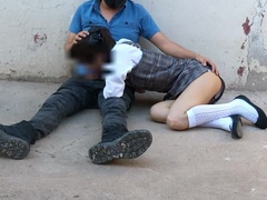 Leie, Latina, Im freien, Zierlich, Öffentlich, Dürr, Student, Uniform