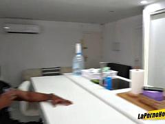 デカパイ, フェラチオ, 茶髪の, オッパイの