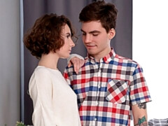 アナル, 茶髪の, キス, なめる, 自然山雀, オマンコ, ティーン, オッパイの