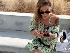 Bjraw, malena fellatio on Romeo Mancini, completes in gigantic facial!