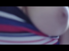 美女, デカパイ, イギリス人, 茶髪の, 巨乳な, 自然山雀, 一人, オッパイの