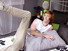 Enthousiasteling, Pijpbeurt, Bruinharig, Sperma shot