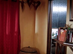 美女, 浴室, 黒人, バック, 指いじり, スパンキング, タトゥー, 濡れ