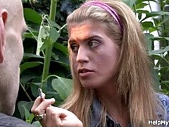 18 ans, Sucer une bite, Cocu, Hard, Époux mari, Chevaucher, Rasée, Épouse