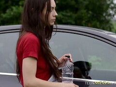 Blasen, Braunhaarige, Hd, Lecken, Muschi, Schreiend, Titten