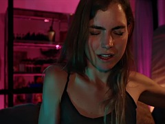 Hannah Hoekstra naked in the bathroom