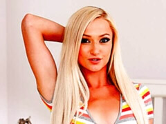 お尻, ブロンド, フェラチオ, バック, 手コキする, ハメ撮り, 剃毛, ティーン