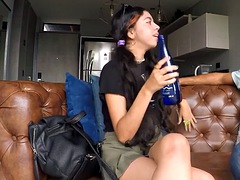 Leie, Braunhaarige, Paar, Spermaladung, Hardcore, Latina, Realität, Jungendliche (18+)