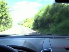 Enthousiasteling, Strand, Flashing, Vriendin, Buiten, Klein, Gezichtspunt, Tieten likken