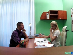Leie, Blasen, Betrug, Handjob, Krankenschwester, Büro, Uniform, Spanner