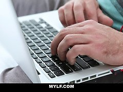 デカチン, デカパイ, フェラチオ, 茶髪の, エロ熟女, 中出し, 淫乱熟女, 母