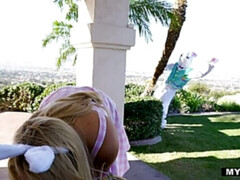 アメリカ人, デカパイ, ぽちゃ, イく瞬間, 顔射, ハードコア, ヒール, 淫乱熟女