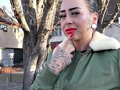 GERMAN SCOUT - Fit German Teen Femdom Katharina Picked Up And Fucked