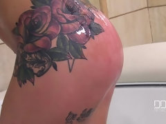 ビキニ, イギリス人, 大学生, オマンコ, 剃毛, ソフトコア, 一人, オッパイの