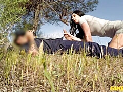 Culo grande, Verga grande, Mamada, Lamidas, Masturbación, Tetas naturales, Al aire libre, Tetas