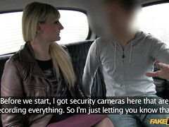 Taxi Sex: Busty Blonde Can't Pay Fare So She Has To Suck And Fuck Cabbie - Luscious Luicy