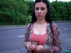 Amateur, Américain, Gros seins, Sucer une bite, Brunette brune, Queue, Faciale, Pov