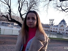 Blonde, Tir de sperme, Faciale, Allemand, Argent, Pov, Maigrichonne, Adolescente
