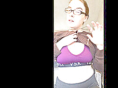 Amateur, Brunette brune, Femme dominatrice, Lunettes, Humiliation