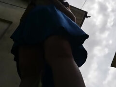 Flashing, Harig, Italiaans, Moeder, Buiten, Pissen, Openbaar, Kut duiken