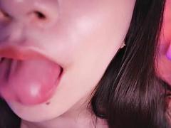 Asiatisch, Grosse titten, Küssen, Koreanisch, Titten