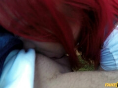 Leie, Grosser arsch, Vollbusig, Hardcore, Im freien, Rotschopf, Tätowierung, Titten