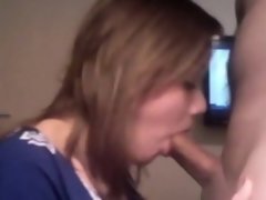 Amateur, Sucer une bite, Brunette brune, Tir de sperme, Faciale