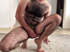 Leie, Arabisch, Grosser schwanz, Spermaladung, Schwul, Behaart, Masturbation, Solo