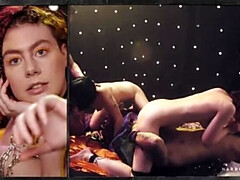 Sucer une bite, Brunette brune, Club, Le plan cul à quatre, Hard, Hd, Rousse roux, Nénés