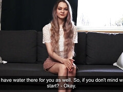 Blond, Europees, Fetisj, Onschuldig, Klein, Gezichtspunt, Tieten likken, Maagd