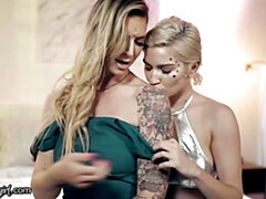 Captivating Brooke Banner and Skye Blue at milf smut