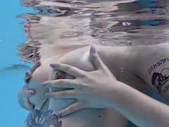 Nana, Blonde, Érotique, De plein air, Piscine, Actrice du porno, Public, Adolescente